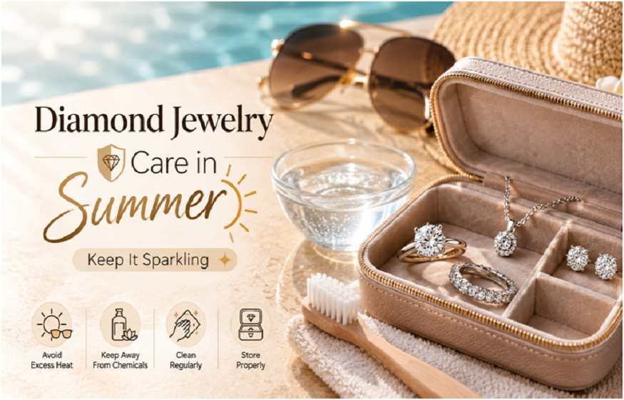 How to Protect and Clean Your Diamond Jewelry During Summer Heat